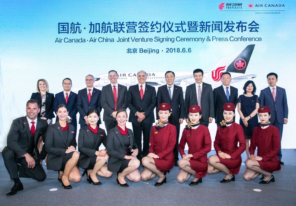 Air China And Air Canada Sign Joint Venture